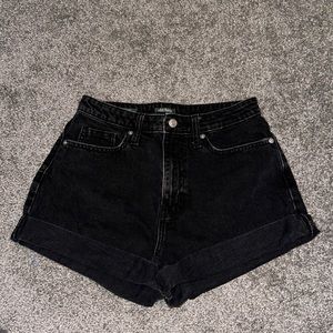Wild Fable Highest Rise Mom Shorts, Black, Size 4
